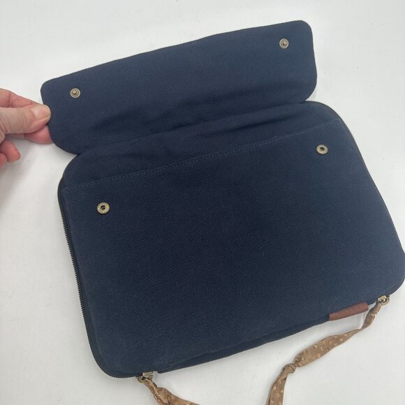 FOSSIL Navy Canvas iPad Tablet Case 10.5" x 8" - Picture 3 of 7